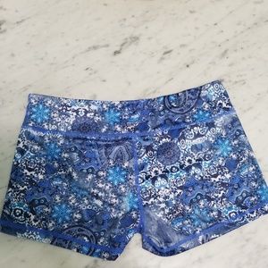 IAB booty shorts  boho vintage blues